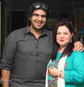 Arsalan Iqbal With His Sister-in-Law Rubina Jaffar